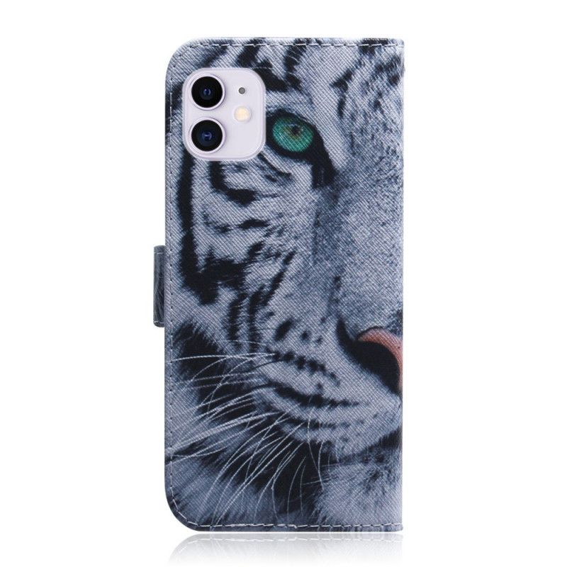 Flip Cover iPhone 12 Mini Tigeransigt