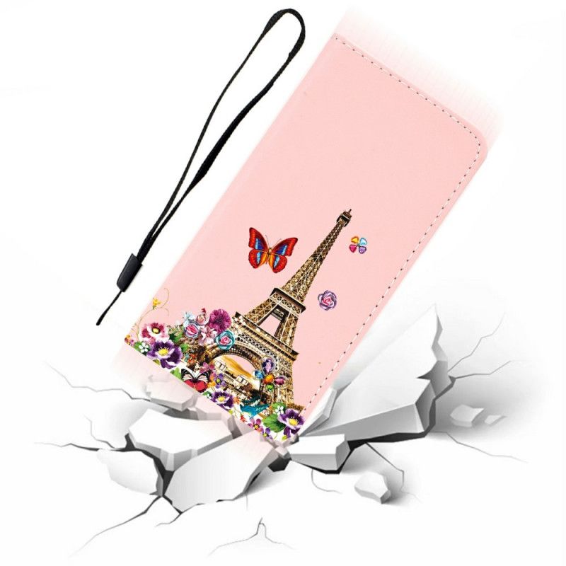 Læder Cover iPhone 12 Mini Fejrer Paris