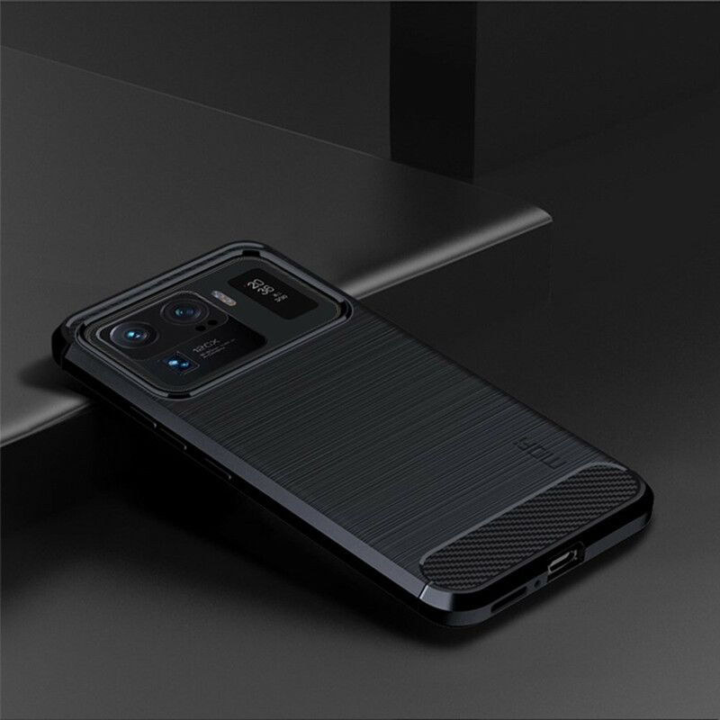 Cover Til Xiaomi Mi 11 Ultra Børstet Carbon Fiber Mofi