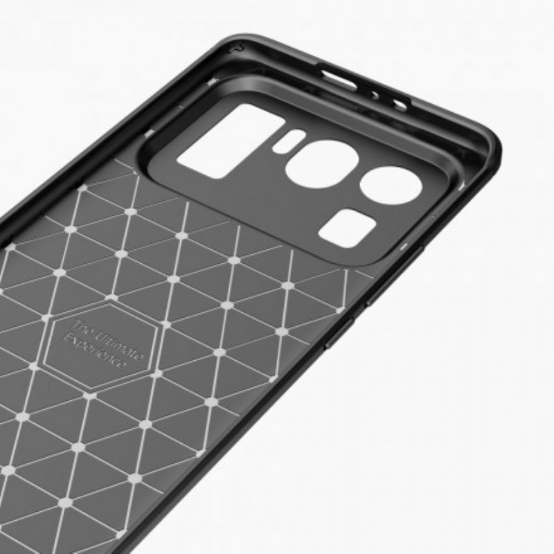 Cover Til Xiaomi Mi 11 Ultra Børstet Kulfiber