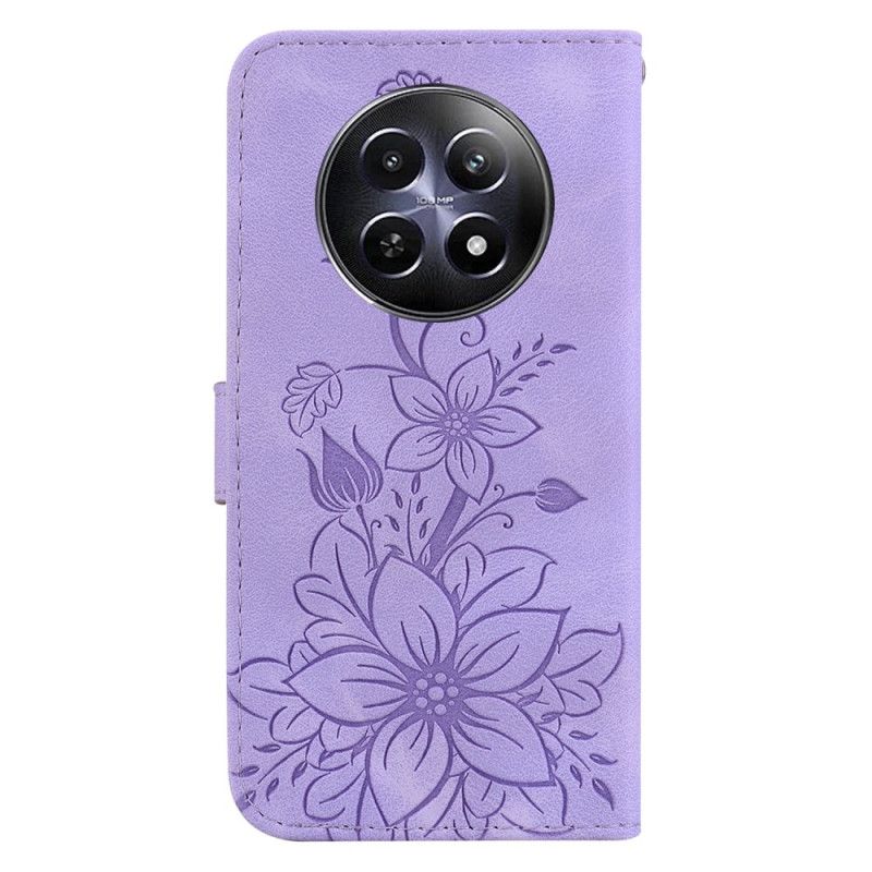 Flip Cover Realme 12 / 12x 5g Blomsterrem