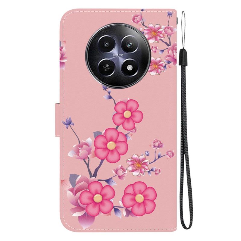 Flip Cover Realme 12 / 12x 5g Sakura Med Rem