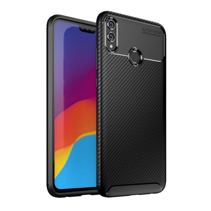 Cover Honor 8X Sort Fleksibel Kulfibertekstur