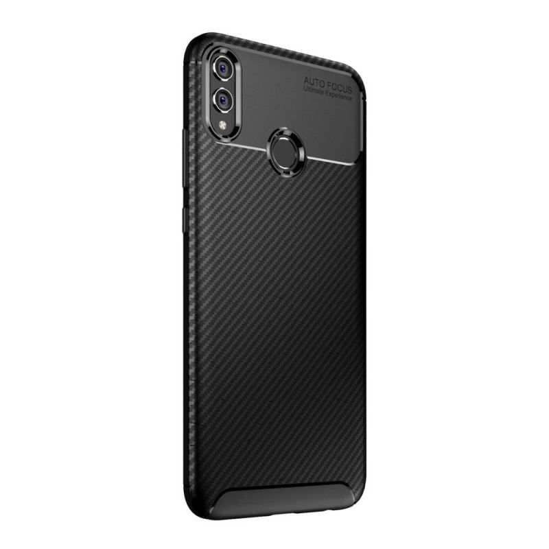 Cover Honor 8X Sort Fleksibel Kulfibertekstur