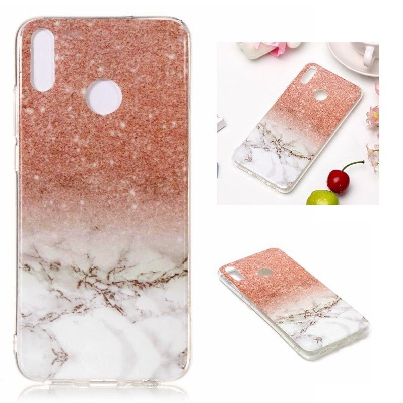 Cover Honor 8X Sort Marmorglitter