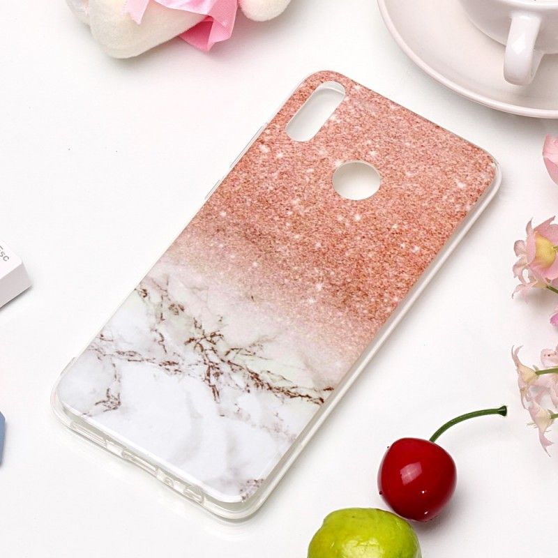 Cover Honor 8X Sort Marmorglitter