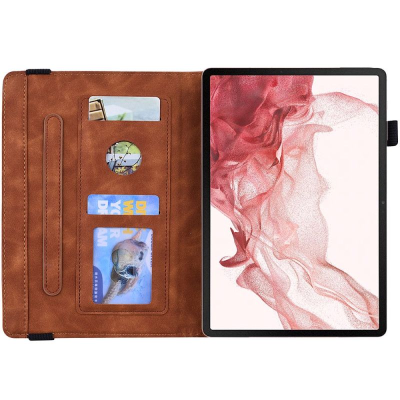 Case Samsung Galaxy Tab S9 Fe Plus Telefon Etui Blomstermønster