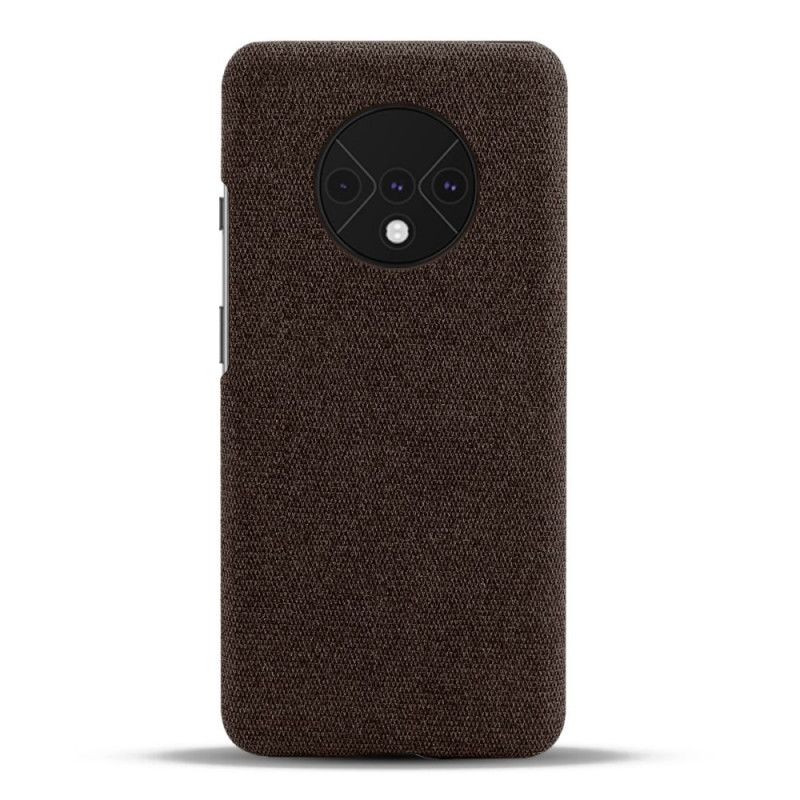 Cover for OnePlus 7T Rød Stoftekstur