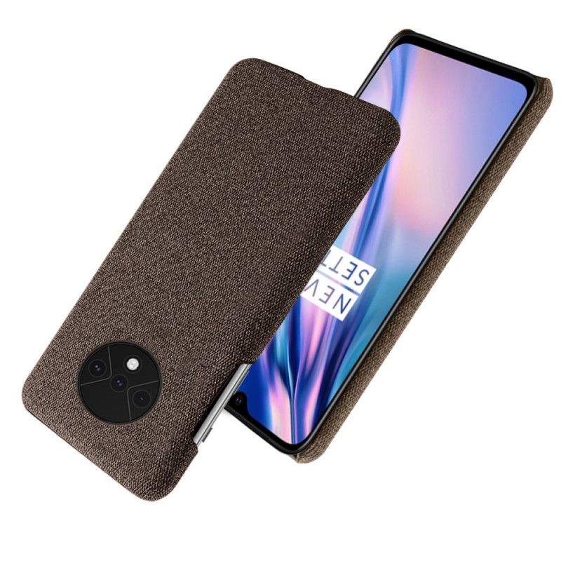 Cover for OnePlus 7T Rød Stoftekstur