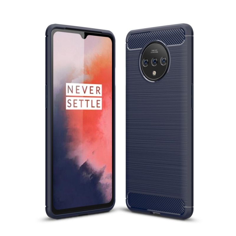 Cover OnePlus 7T Sort Børstet Kulfiber Original