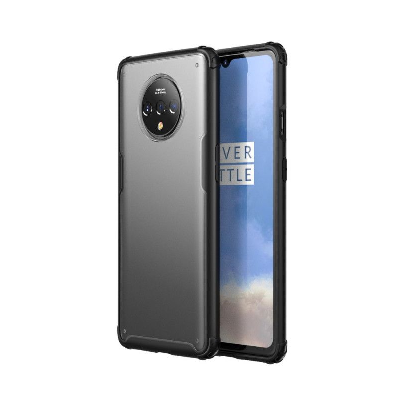 Cover OnePlus 7T Sort Frostet Hybrid