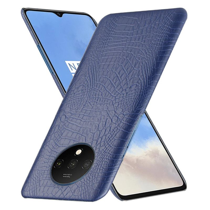 Cover OnePlus 7T Sort Krokodillehudeffekt Beskyttelse