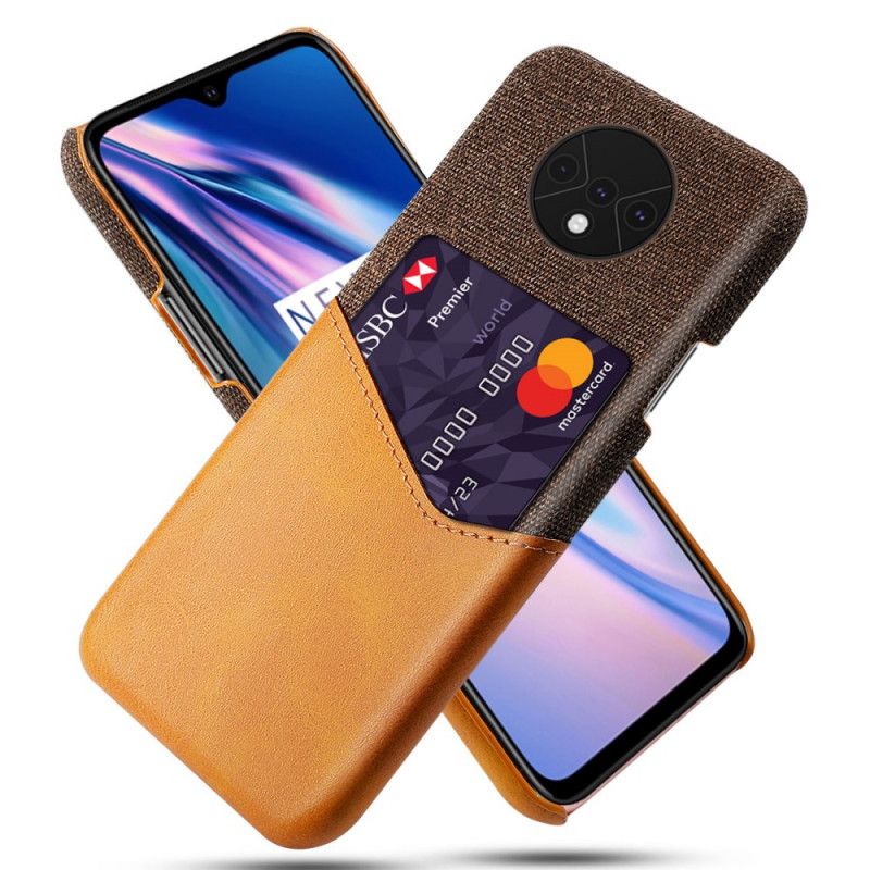 Cover OnePlus 7T Sort Ksq Kortholder