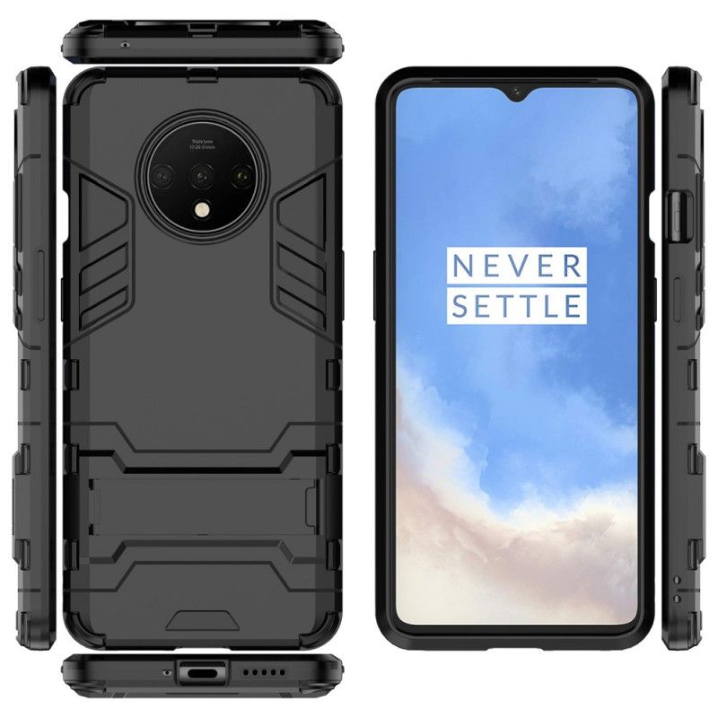 Cover OnePlus 7T Sort Ultra Resistent Med Støtte