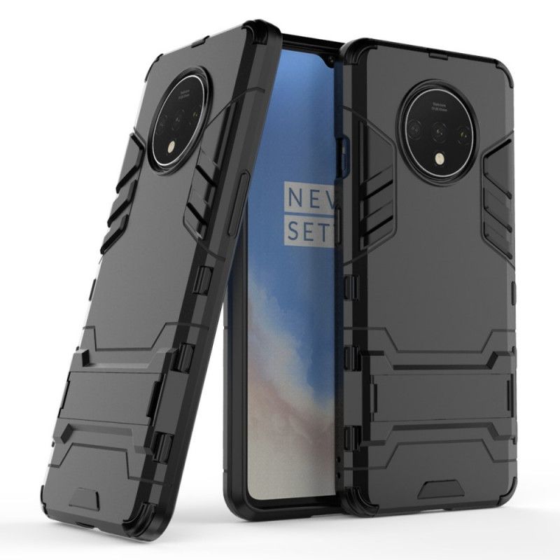 Cover OnePlus 7T Sort Ultra Resistent Med Støtte