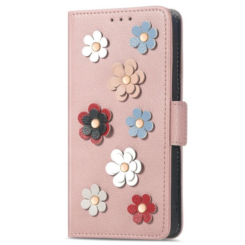 Flip Cover Xiaomi 13 Dekorative Blomster