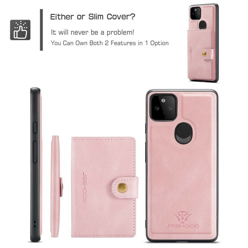 Cover Google Pixel 5a 5g Telefon Etui Aftagelig Kortholder