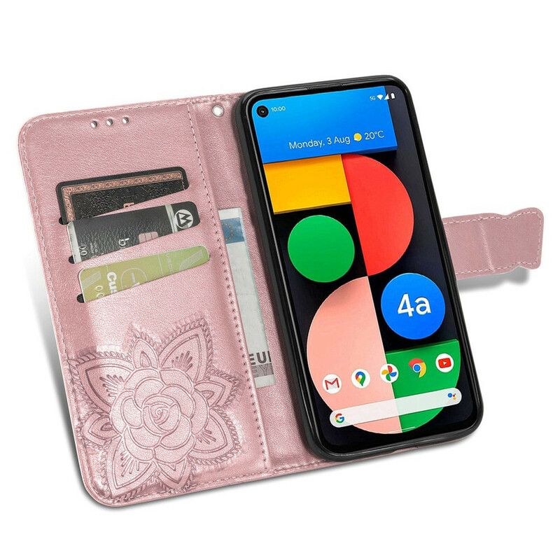 Flip Cover Google Pixel 5a 5g Halve Sommerfugle