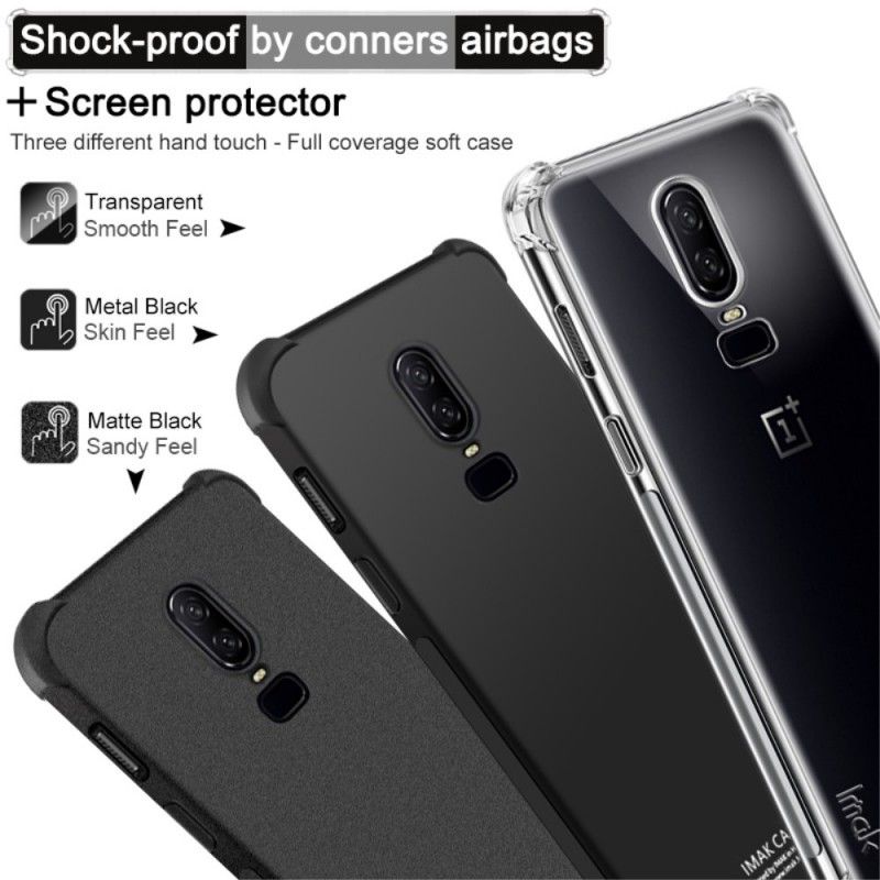 Cover for OnePlus 6 Gennemsigtig Imak Hudfølelse