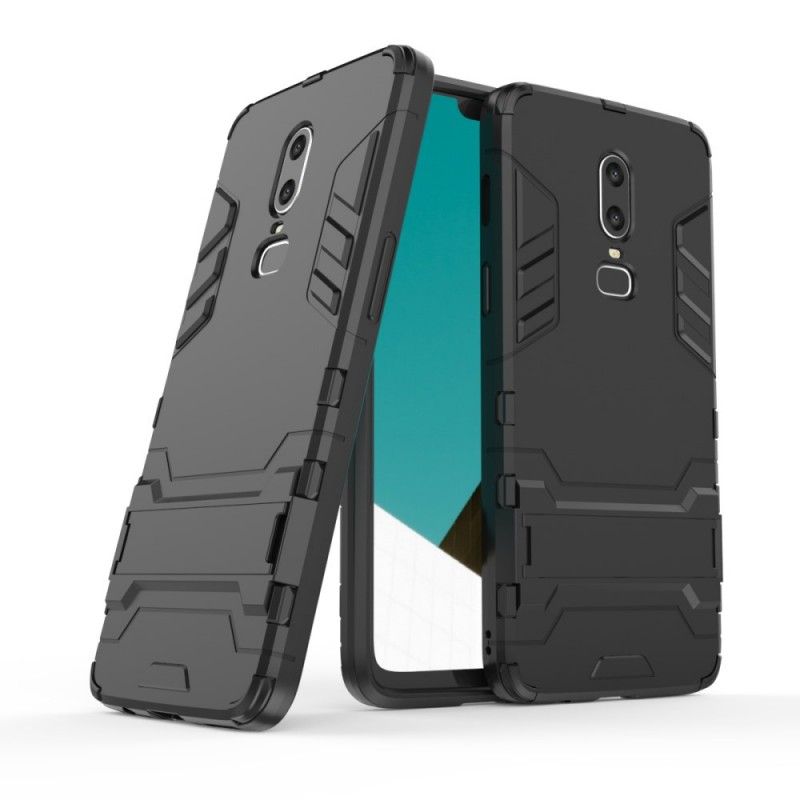 Cover OnePlus 6 Sort Mobilcover Ultra Resistent