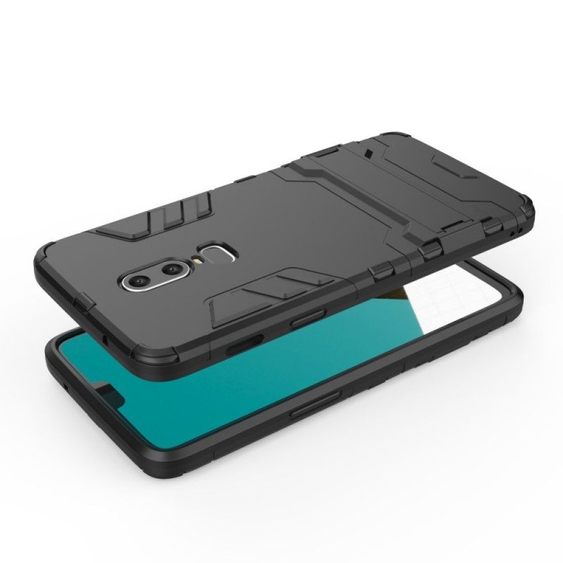 Cover OnePlus 6 Sort Mobilcover Ultra Resistent