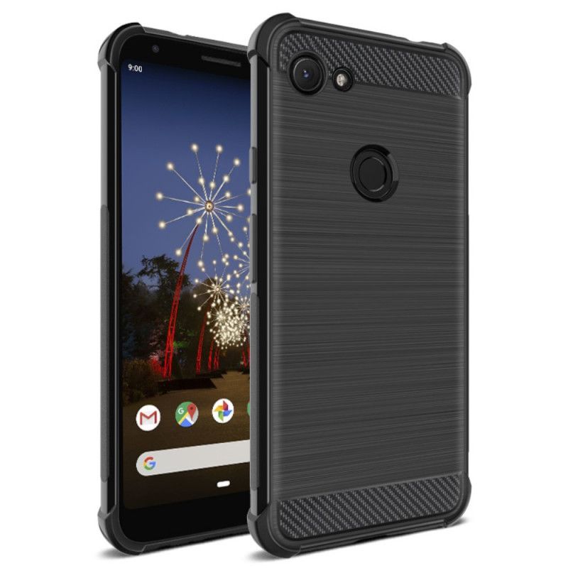 Cover for Google Pixel 3A XL Imak Børstet Kulfiber