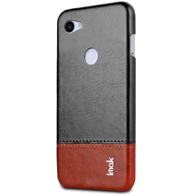 Cover for Google Pixel 3A XL Sort Imak Ruiyi Serie Læder Effekt