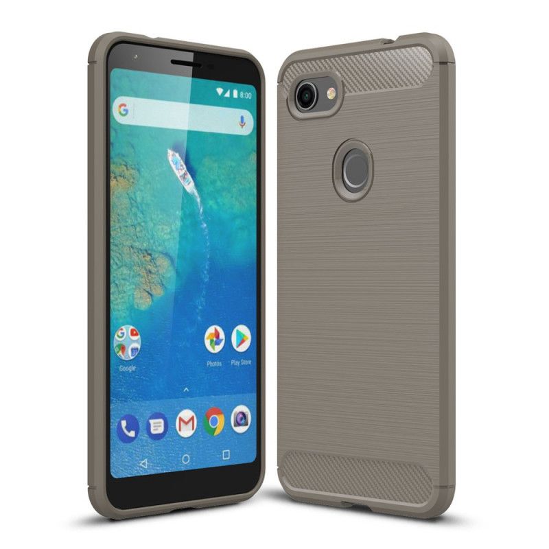 Cover Google Pixel 3A XL Sort Børstet Kulfiber