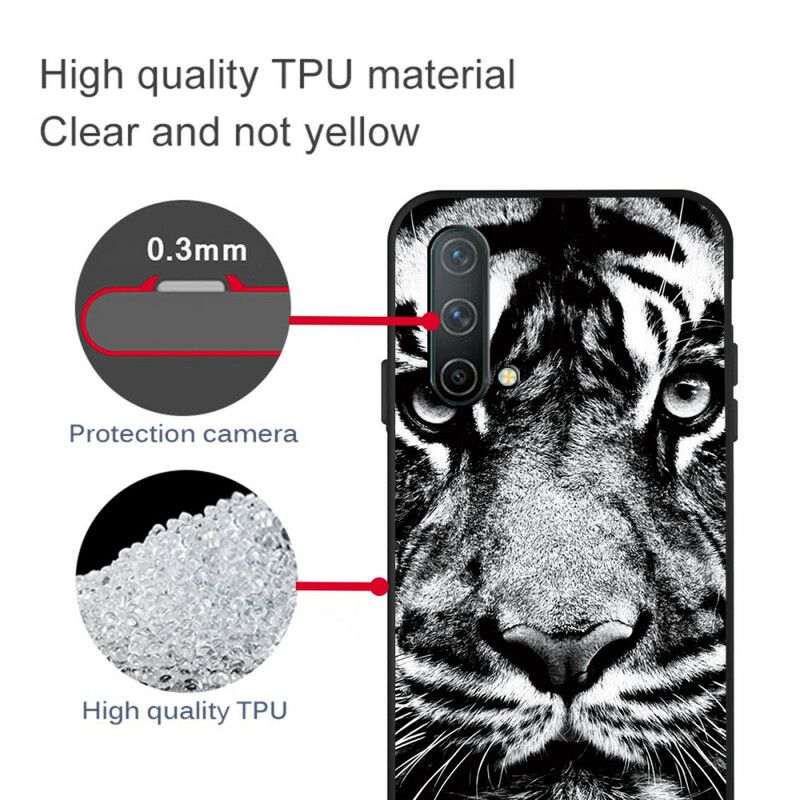 Cover Oneplus Nord Ce 5g Black And White Tiger