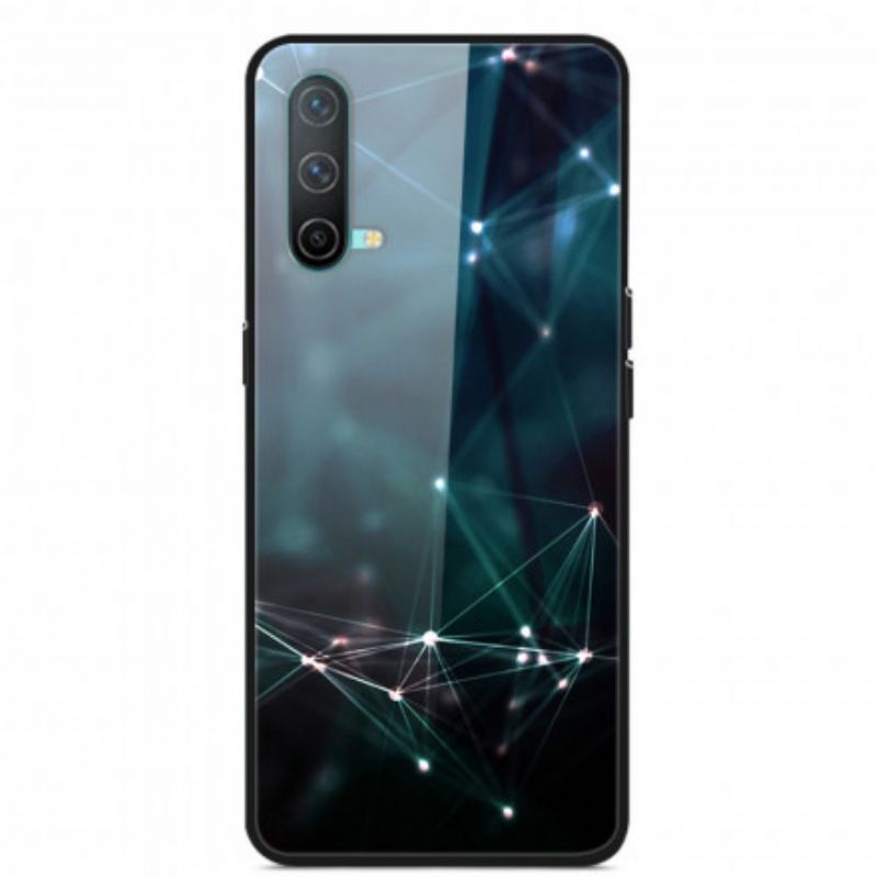 Cover Oneplus Nord Ce 5g Hærdet Glas Abstrakte Farver