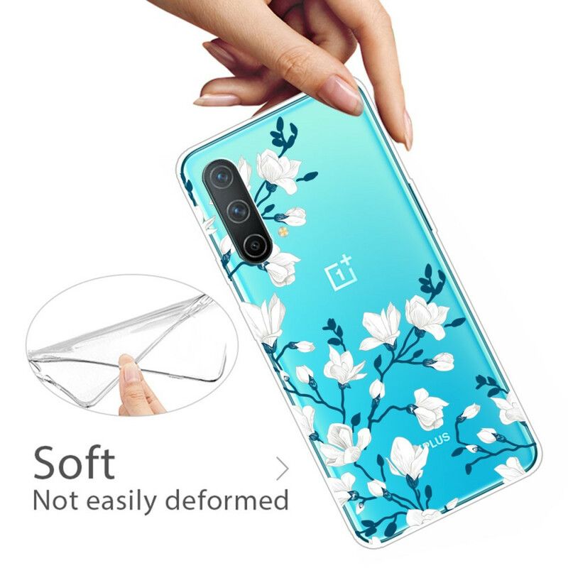 Cover Oneplus Nord Ce 5g Hvide Blomster