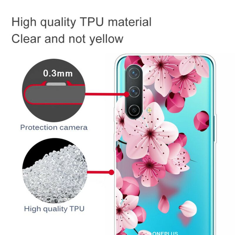 Cover Oneplus Nord Ce 5g Små Lyserøde Blomster