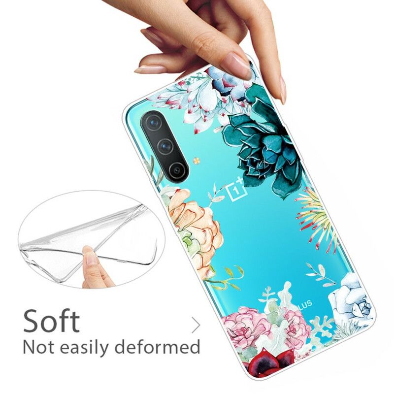 Cover Oneplus Nord Ce 5g Sømløse Akvarelblomster