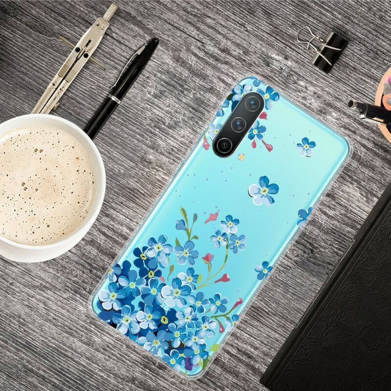 Cover Oneplus Nord Ce 5g Telefon Etui Blå Blomster