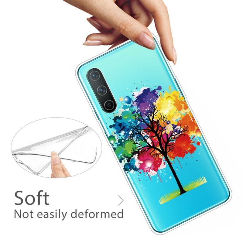 Cover Oneplus Nord Ce 5g Telefon Etui Transparent Akvareltræ