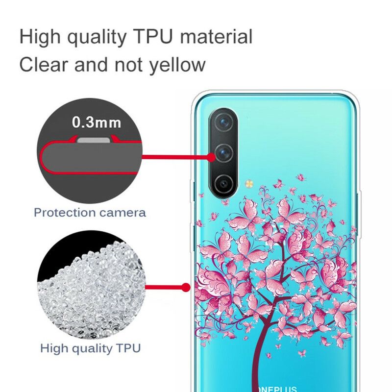 Cover Oneplus Nord Ce 5g Transparent Butterfly Shaft