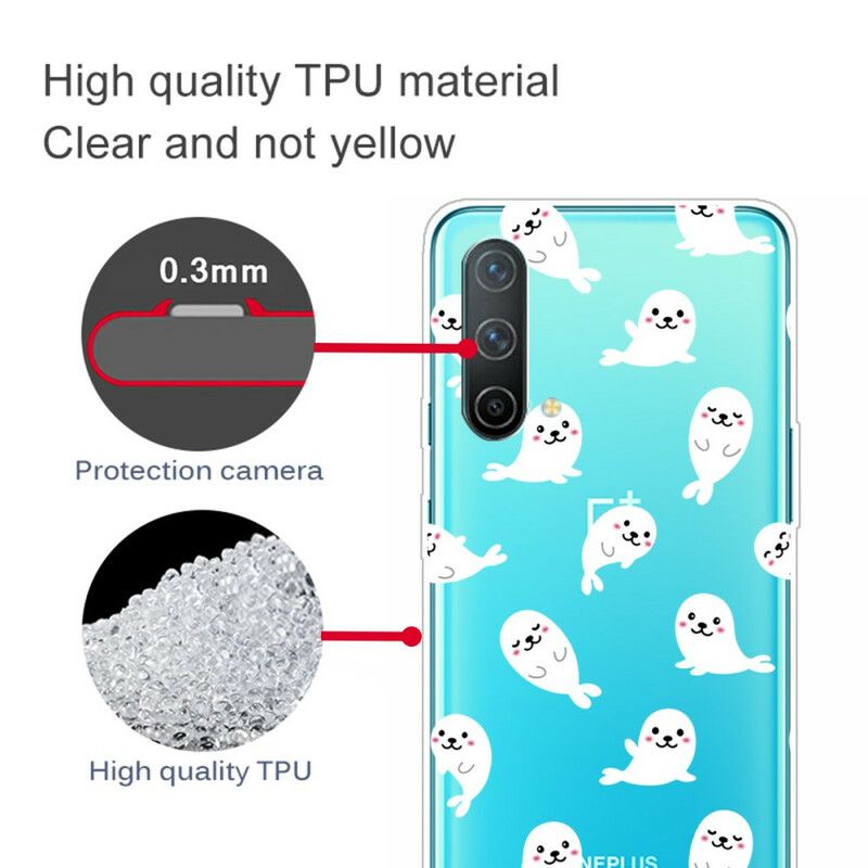 Cover Oneplus Nord Ce 5g Transparente Sea Lions Fun