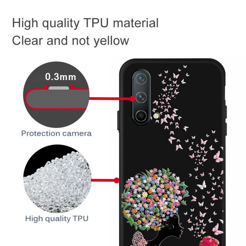 Cover Til Oneplus Nord Ce 5g Blomsterhoved Kvinde