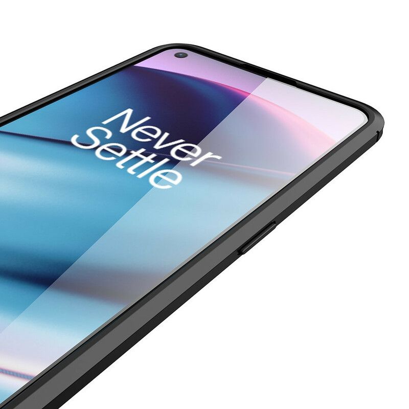 Cover Til Oneplus Nord Ce 5g Double Line Litchi-lædereffekt