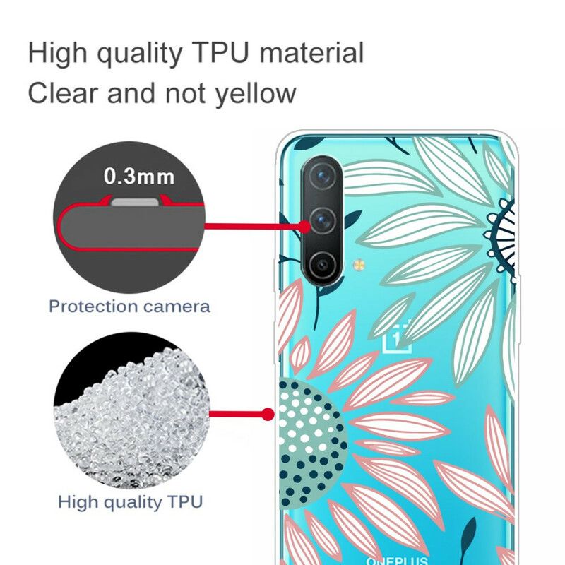 Cover Til Oneplus Nord Ce 5g Transparent One Flower