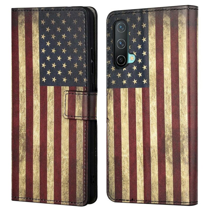 Flip Cover Oneplus Nord Ce 5g Amerikansk Flag