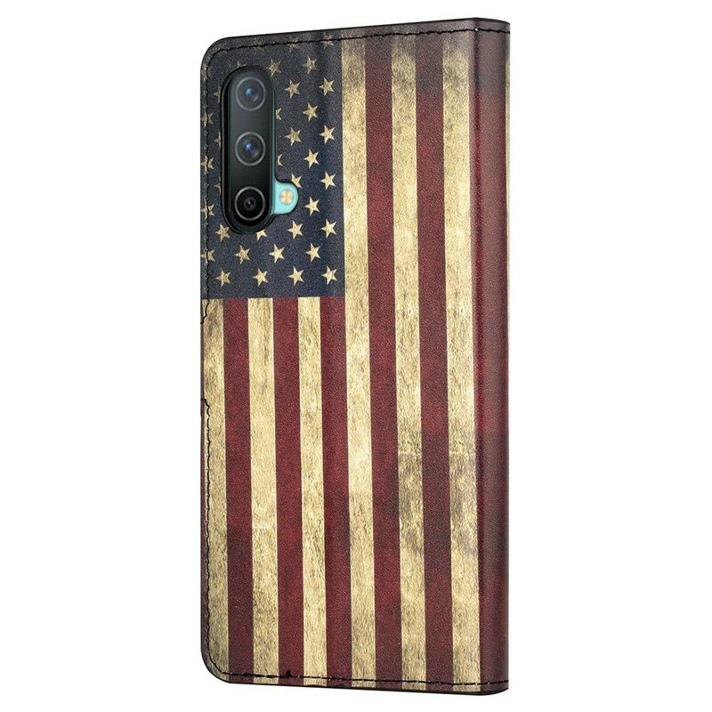 Flip Cover Oneplus Nord Ce 5g Amerikansk Flag