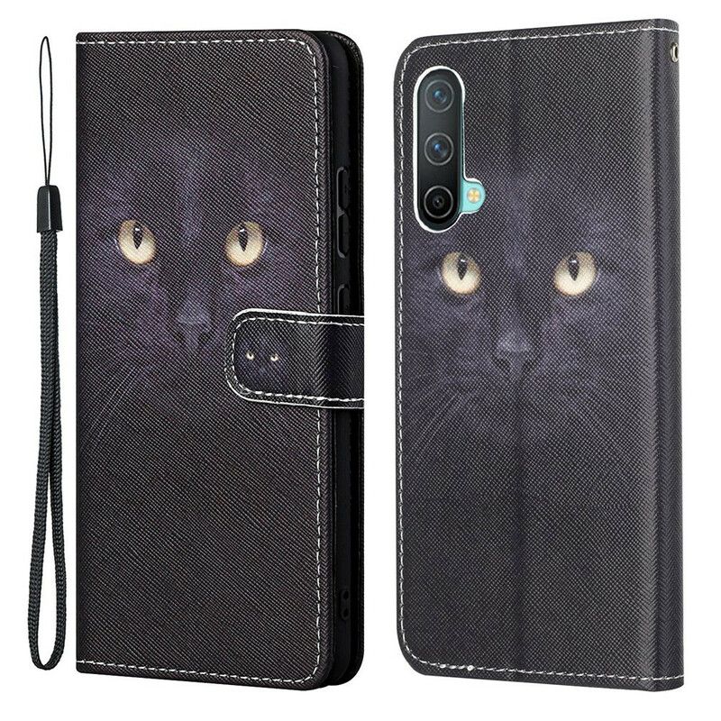 Flip Cover Oneplus Nord Ce 5g Black Strappy Cat Eyes