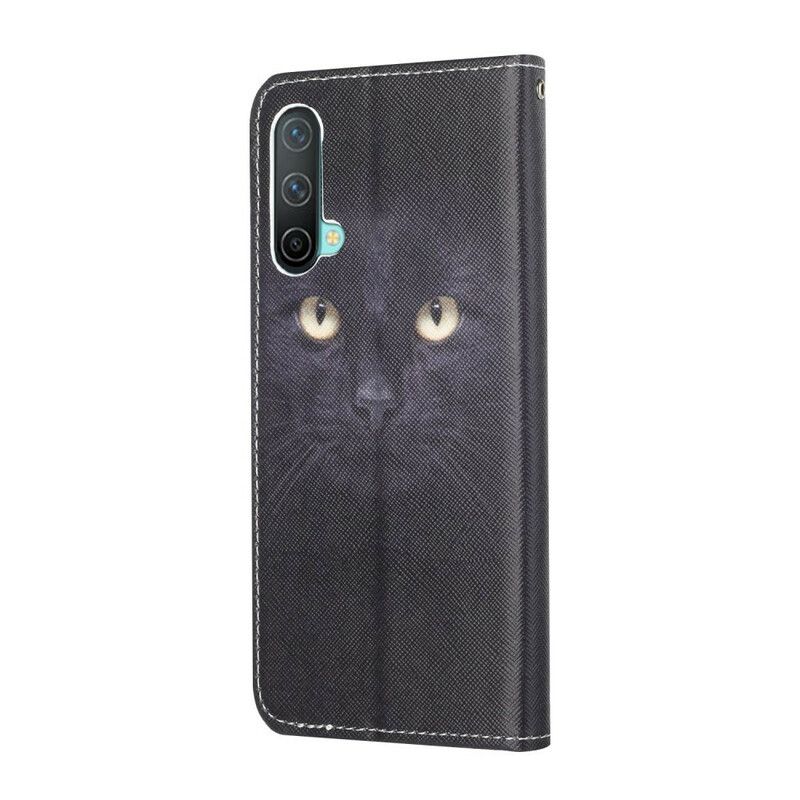 Flip Cover Oneplus Nord Ce 5g Black Strappy Cat Eyes