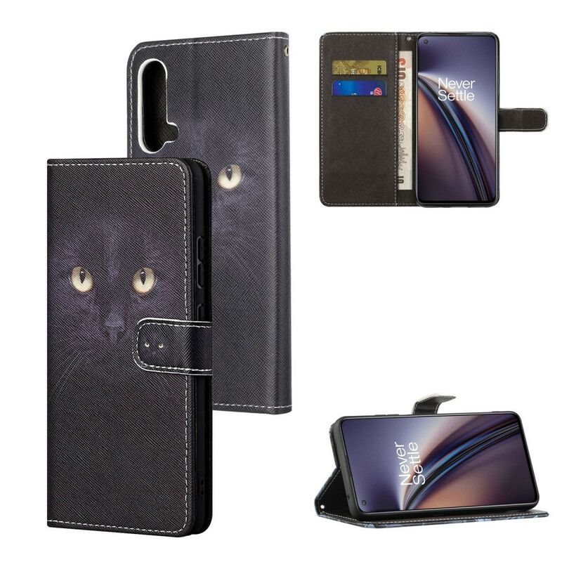 Flip Cover Oneplus Nord Ce 5g Black Strappy Cat Eyes