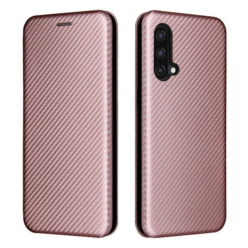 Flip Cover Oneplus Nord Ce 5g Farvet Carbon Silikone