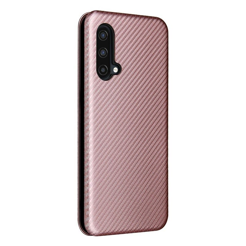 Flip Cover Oneplus Nord Ce 5g Farvet Carbon Silikone