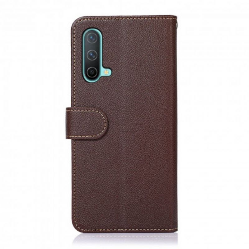 Flip Cover Oneplus Nord Ce 5g Lychee Style Rfid Khazneh