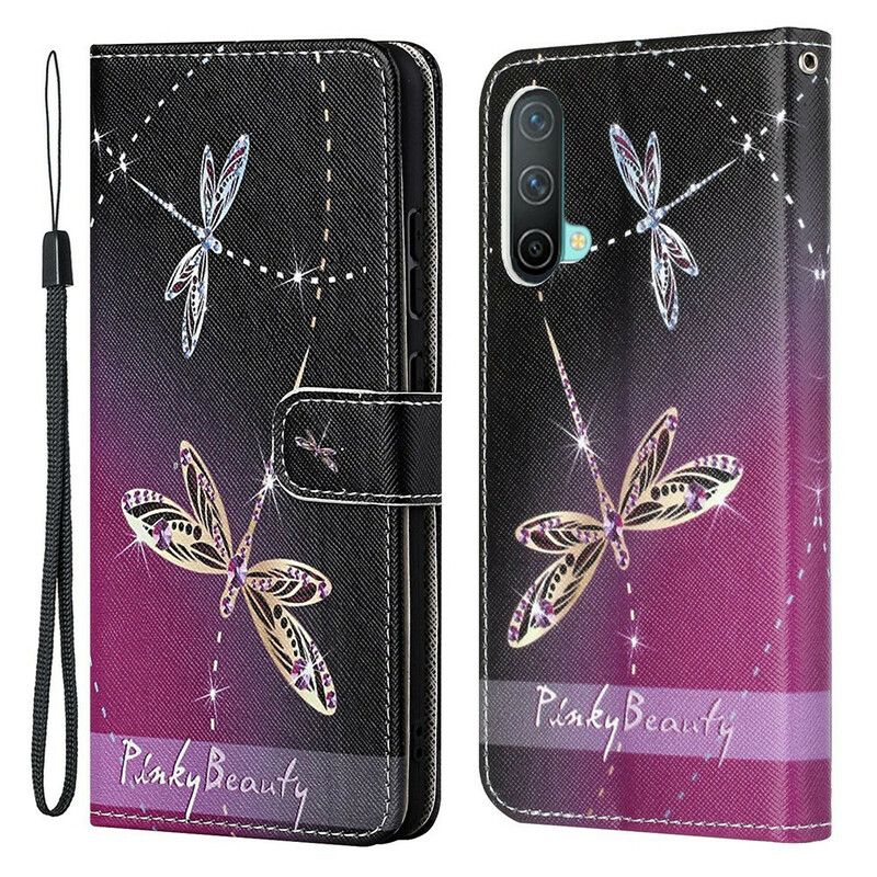 Flip Cover Oneplus Nord Ce 5g Strappy Dragonflies