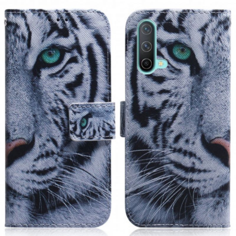 Flip Cover Oneplus Nord Ce 5g Tiger Face